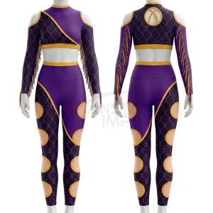 Custom Colorguard Uniform ANS-CG-006 Front and Back View
