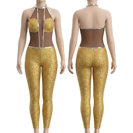 Custom Unitards ANS-UT-004 Front and Back View
