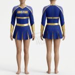 Custom Cheerleading Uniform ANS-CL-004 Front and Back View