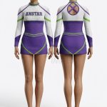 Custom Cheerleading Uniform ANS-CL-006 Front and Back View