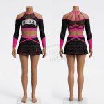 Custom Cheerleading Uniform ANS-CL-003 Front and Back View
