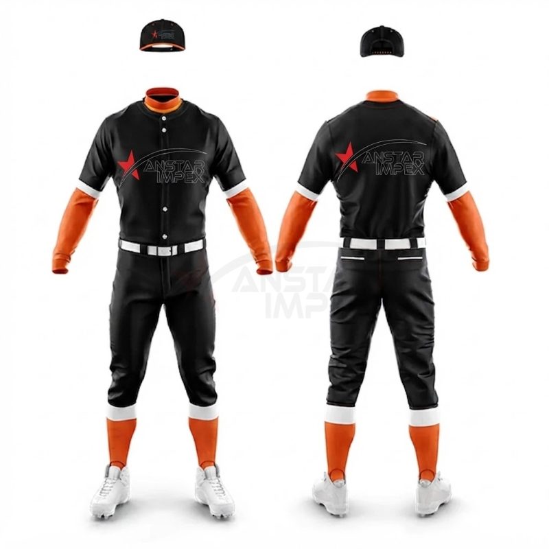 Custom Baseball Uniform (ANS-BB-015) - Anstar Impex
