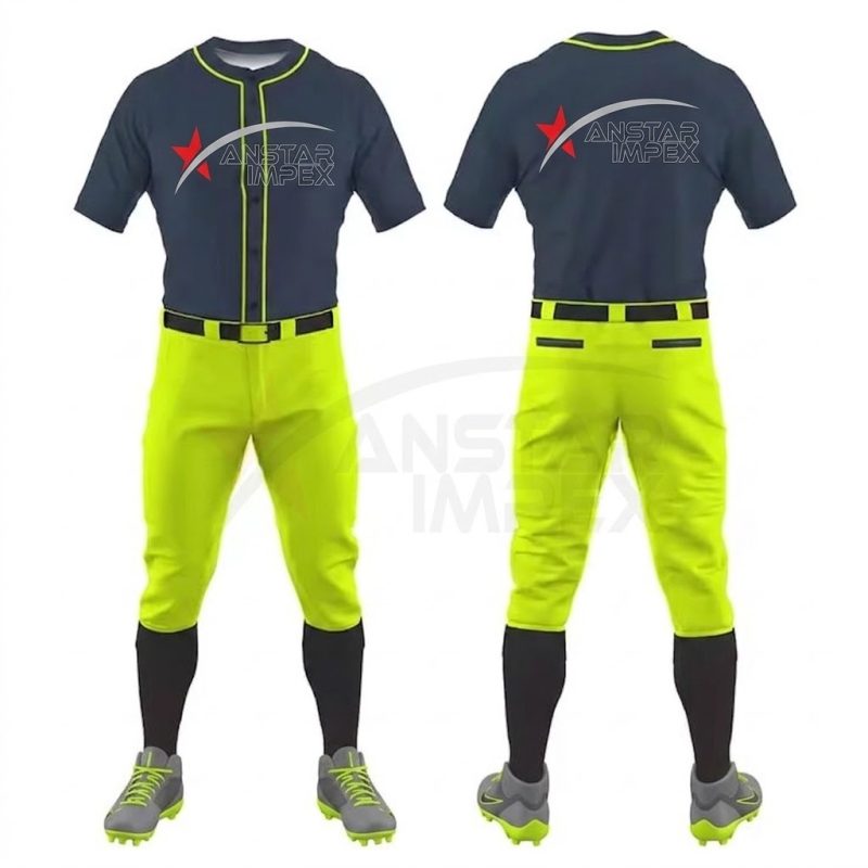Custom Baseball Uniform (ANS-BB-016) - Anstar Impex