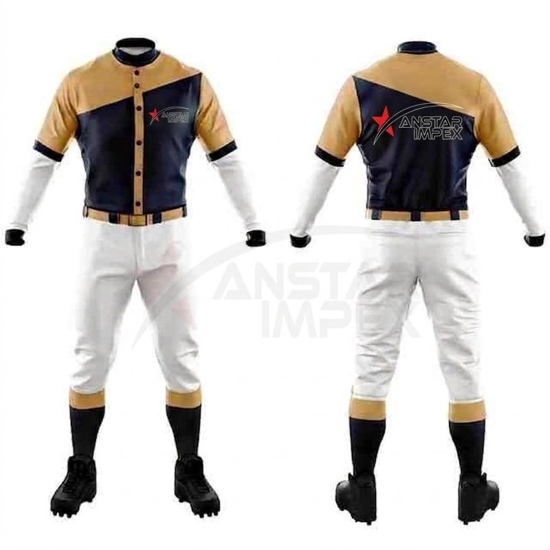 Custom Baseball Uniform (ANS-BB-010) - Anstar Impex